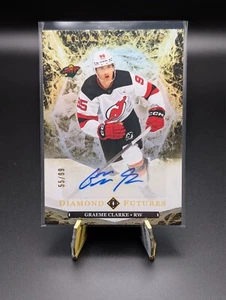 2024-25 Upper Deck Black Diamond Graeme Clarke Diamond Futures Auto RC /99 - Picture 1 of 2