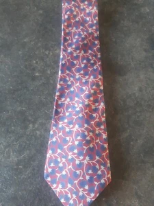 Corbata Floral Burdines Largo 56" 2.75" Ancho 100% Seda - Imagen 1 de 3