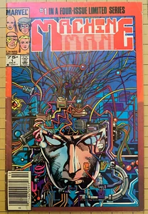 MACHINE MAN VOL. 2 #1 - VIERTEILIGE SERIE! NEW MACHINE MAN (MARVEL OKT. 1984) - Bild 1 von 4