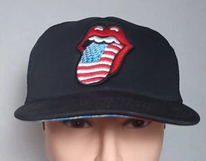 Rare Vintage Rolling Stones cap snap back Mesh back trucker hat - Picture 1 of 9