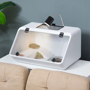Acrylic Turtle Tank Reptile Frog Lizard Terrarium Habitat Cage w/ Platform - Picture 1 of 11