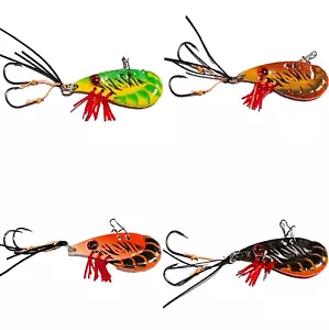 4 x Bream Lures Ctrade Australia Z38 6g Metal Blade Flathead Vibe Lures Quality! - Picture 1 of 5