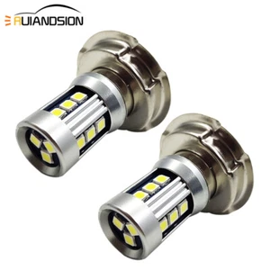 2X P26S 3030 15 LED Lampada della lampadina del faro del motociclo 6V-24V bianca - Foto 1 di 6