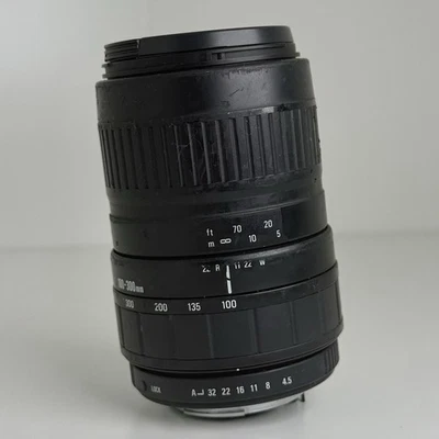 Sigma Zoom 100-300mm F/4.5-6.7 UC AF Zoom Lens Black LENS MARKS FOR PARTS ONLY! - Image 1 of 4