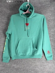 Keith Haring X Shoe Palace Hoodie Large grün Pull Over Sweatshirt Herz - Bild 1 von 10