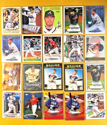 (20) Freddie Freeman Baseball Card Lot - Image 1 of 2