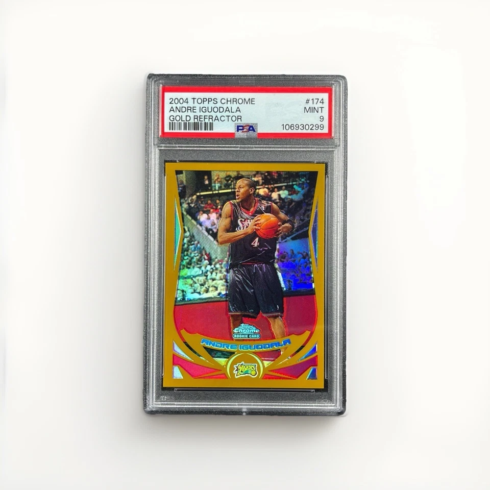 Andre Iguodala 2004 Topps Chrome #174 Rookie Gold Refractor #/99 RC -PSA 9 Foto 1 de 2