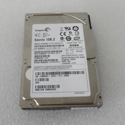 Seagate ST9146802SS Savvio 10K.2 146GB 10000RPM SAS 3Gbps 16MB 2.5" Internal HDD - Image 1 of 4