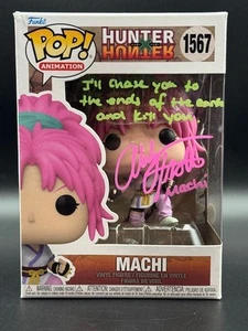 Abby Trott Firmado "Hunter X Hunter" #1567 Machi Funko Pop! Inscripciones (JSA) - Imagen 1 de 4