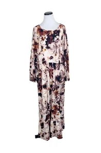 Lularoe Evelyn Maxikleid gesmokte Taille Blumen Taschen dehnbar Größe 3XL Neu mit Etikett - Bild 1 von 9