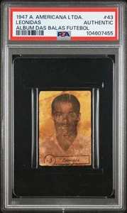 1947 A. AMERICANA LTDA. ALBUM DAS BALAS FUTEBOL #43 LEONIDAS PSA AUTHENTIC - Picture 1 of 2