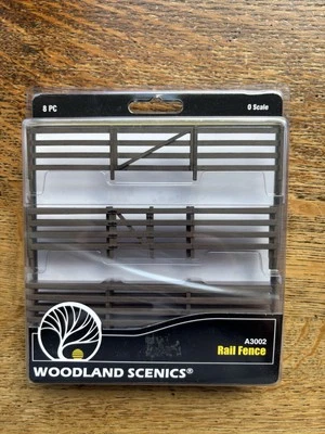 A3002 Woodland Scenics - O Scale - Rail Fence, NEW UNOPENED - Image 1 of 2