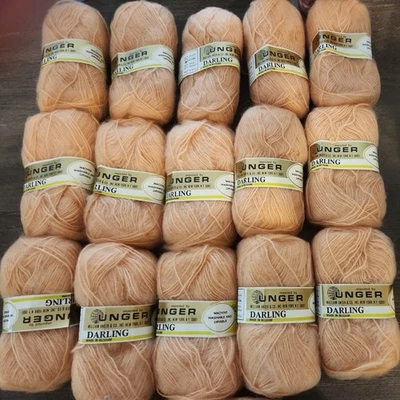 16 Unger Bélgica Fio Rosa Darling 60% Acrílico 20% Lã 20% Mohhair 1 4/10 oz - Imagem 1 de 4