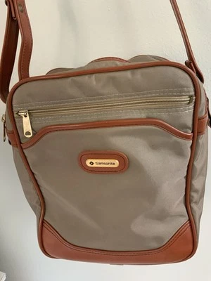 Винтажная дорожная сумка 80-х ручная кладь Samsonite ретро Messenger наплечная сумка с короткими ручками отпуск - Изображение 1 из 4