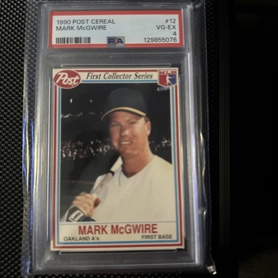 1990 Post - Mark McGwire #12 - Image 1 of 4