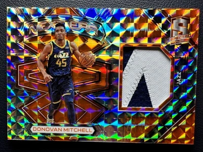 2017-18 Panini Spectra Donovan Mitchell RC Rookie Next Era Neon Orange Patch 2/5 - Image 1 of 2