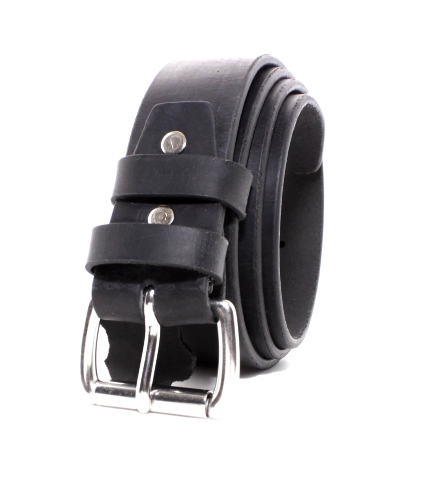 Cinturón de cuero de grano completo Buffalo genuino para hombre, 1 1/2" de ancho, hecho a mano, por Amish Foto 1 de 4