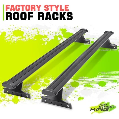 Rack de teto de alumínio preto trilho barras transversais transportador de carga para Equinox Terrain 18-24 - Imagem 1 de 4