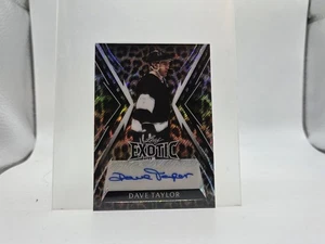 2024 Leaf Exotic Hockey Legends DAVE TAYLOR Los Angeles Kings HOF AUTO 6/7 - Picture 1 of 2