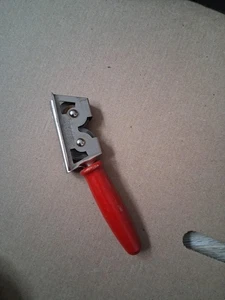 Eversharp Voos Co Affilacoltelli Vintage Manico Rosso Made In USA - Foto 1 di 6