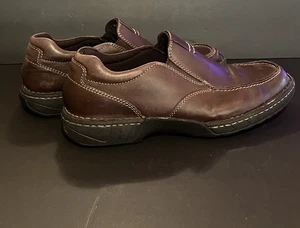 Rockport Brown Leather Penny Loafers Men's Size 9.5 W Slip on - Picture 1 of 9