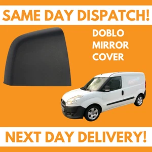 Tapa de espejo retrovisor puerta Fiat Doblo 2010-2020 negro lado derecho - Imagen 1 de 1