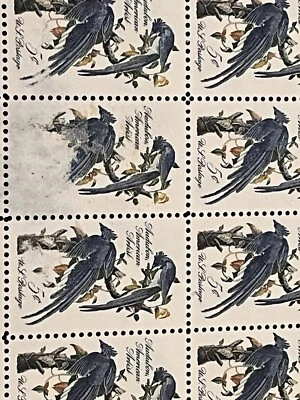 Selos dos EUA John James Audubon 1963 5c bloco de 10 selos 1963 - Imagem 1 de 4