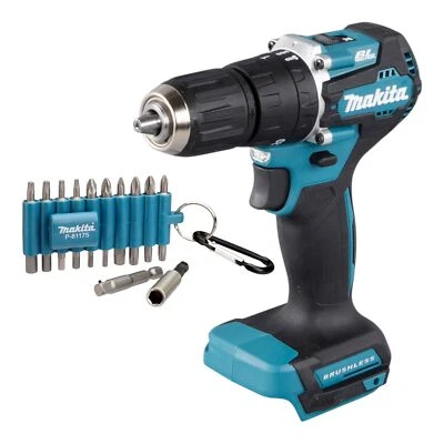 Makita DHP 487 Z Akku Schlagbohrschrauber 18 V 40 Nm Brushless + 22 tlg. Bit Set - Bild 1 von 4