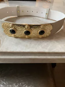 Vintage 90’s Adjustable Leather Belt - Picture 1 of 9