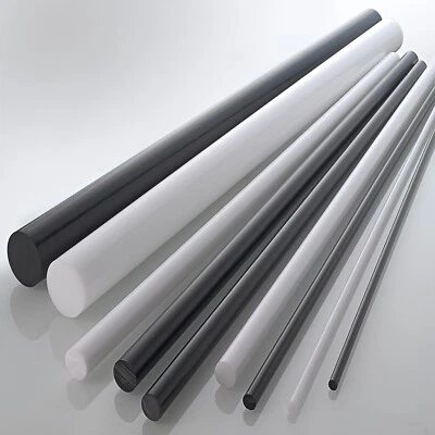 POM RUNDSTAB Ø 50 mm (55,20 €/m) 245-1000 mm SCHWARZ / WEIß / NATUR DELRIN NEU - Bild 1 von 3