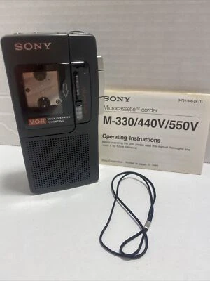 Grabadora microcassette Sony M-550V Pressman V-O-R para PIEZAS O REPARACIÓN Japón Foto 1 de 4