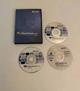 RARO SOFTWARE MICROSOFT VISUAL STUDIO 2005 TEAM SYSTEM BETA 2 (3 CD's) - Imagen 1 de 1