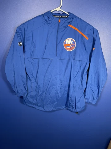 Fanatics Authentic Pro NY Islanders Full-Zip Jacket Men Size XL Blue Orange Cover