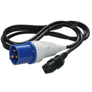 1.5m 16A Extension Cable Male Commando Plug to IEC C19 3 x 1.5mm Female Socket - Picture 1 of 1