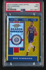 2019 Panini Contenders Optic Gold Prizm /10 Ben Simmons