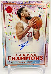 2023-24 Topps Motivo Lienzo Campeones Autógrafo Fred VanVleet CCA-FVV 5/25 🔥 - Imagen 1 de 2