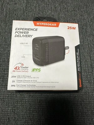 HyperGear SpeedBoost 25W USB-C PD/PPS Wall Charger, Laptop iPhone & Samsung Fast - Image 1 of 2