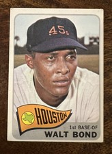 Walt Bond 1965 Topps Houston Astros #109 Vintage
