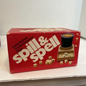 Spill & Spell Game Vintage 1972 Parker Brothers Complete with/cubes, cup & timer - Picture 1 of 3
