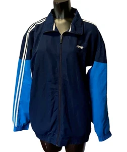 Cougars Men's Jacket Size M Dark Blue & Light Blue/White Contrast Zip up Front - Picture 1 of 6