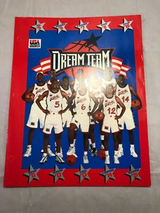 1996 USA BASKETBALL DREAM TEAM BINDER FOR A NOTEBOOK MADE IN USA - Picture 1 of 3