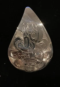 Colgante de plata de ley con águila y sol Don Lancaster artista de la costa noroeste - Imagen 1 de 3