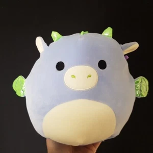 Squishmallow Dane der blaue Drache 8 Zoll Plüschtier Kellytoy Stofftier Teddy Kuscheltier - Bild 1 von 4