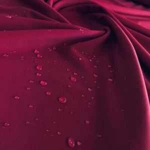 Premium vino rosso colori solidi tessuto spandex stretch a 4 vie largo 60" per costumi da bagno - Foto 1 di 1