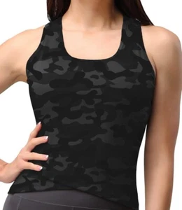 Women Padded Workout Tank Tops, Upgrade Racerback Size L - Picture 1 of 3