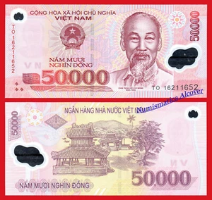 VIETNAM 50000 Dong 2016 Polymer Pick 121k SC / UNC - Imagen 1 de 1
