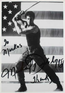 Michael Dudikoff Schauspieler signierte Autogrammkarte - Bild 1 von 1