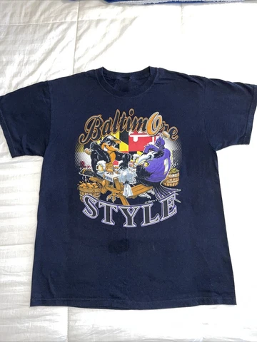 Baltimore Maryland Orioles & Raven T-Shirt Baltimore Fruit Of The Loom Cover