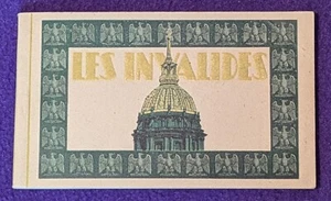 Les Invalides Vintage 1950 Postcard Book of 20 Unused Pristine Postcards France - Picture 1 of 10