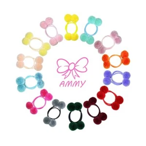 Baby Hair Ties for Girls 28 Pcs Soft Hair Bands Small Ball Ponytail Holders P... - Picture 1 of 6